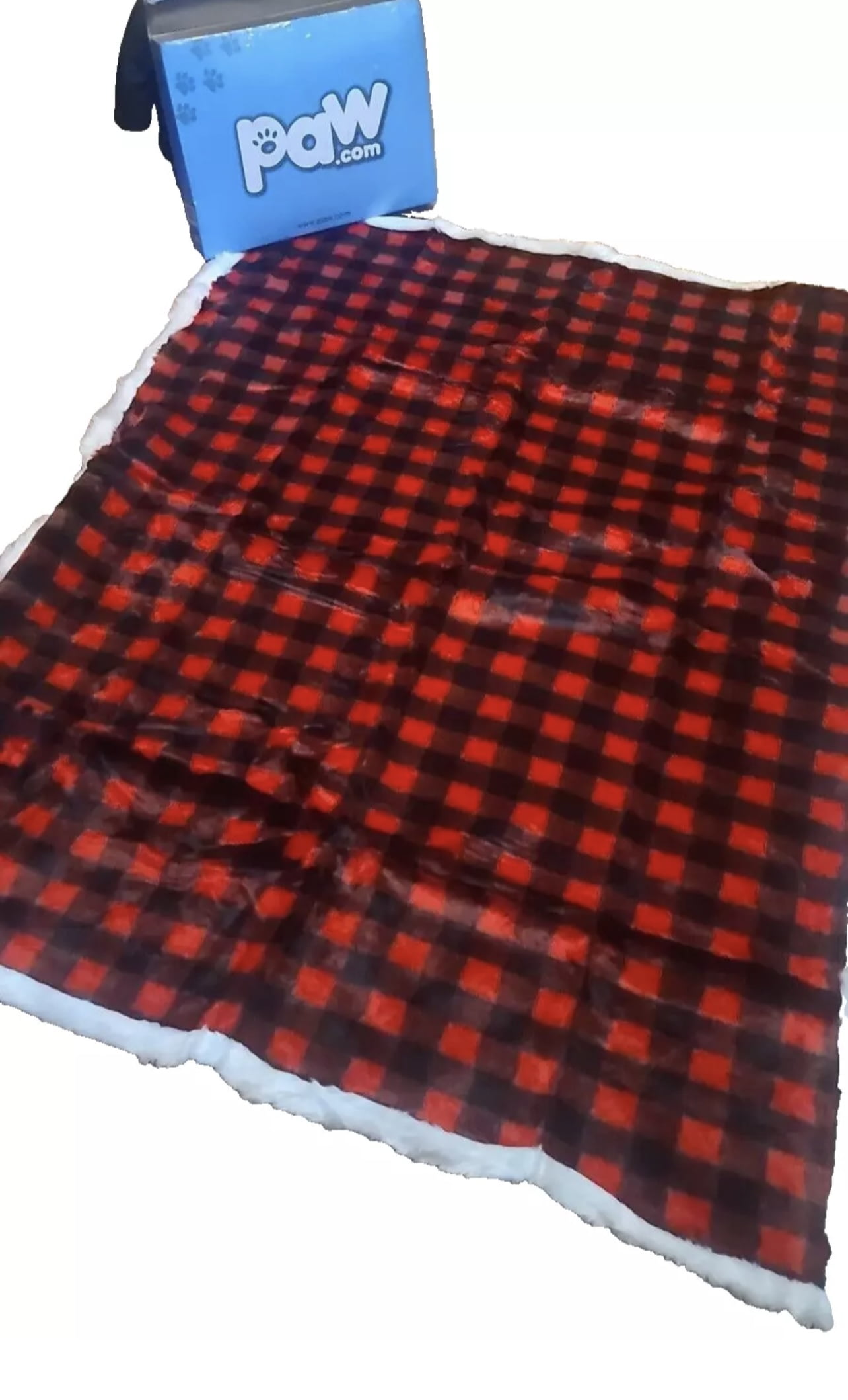 PAW Pup-PROTECTOR Throw Waterproof Blanket for Large Dogs, Winter Plaid