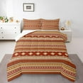 thumbnail image 1 of Erosebridal Orange Aztec Bedding Comforter Set, Chic Geometric Comforter Sets , Retro Fashion Reversible Down Comforter, Breathable Bedroom Decoration, 2pcs, 1 of 8