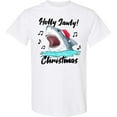 thumbnail image 3 of Inktastic Shark Holly Jawly Christmas T-Shirt, 3 of 5