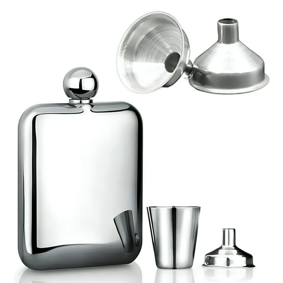 ACDANC Stainless Steel Small Mouth Funnels Bar Wine Flask Funnel For Filling Hip Flask