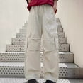 thumbnail image 4 of JLMSPLWG Warm Pants Soccer Pants Girls Cargo Pants Size 7-8 Kids Cargo Teen Girls Clothes 5/6 Girls Children Clothes Girls, Beige 10-11 Years, 4 of 6