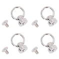 thumbnail image 1 of Screwback Screw Rivet Stud,200 Sets 9mm Brass Leather Rivets Button Studs Rivets Power Packed Performance, 1 of 14
