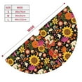 thumbnail image 3 of Picia Sunflowers Mushrooms Print Christmas Tree Skirt , Christmas Tree Skirt Ornaments for Merry Christmas Holiday Party Decorations Indoor Outdoor-30", 3 of 7