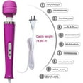 thumbnail image 4 of Tutuviw 1 Pc Wired Powerful Handheld Wand Massager with 10 Pulse Settings, Personal Total Body Therapy Massager Wand for Body Pain, Sports Recovery, Muscle Aches (Purple), 4 of 5