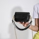 thumbnail image 4 of Bolso bandolera con cadena de color metálico para mujer Bolso de hombro Y2K Bolso de moda (negro), 4 of 8