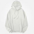 thumbnail image 2 of Babcutegg Mens Big and Tall Pullover Hoodie Long Sleeve Solid Casual Sweatshirt with Kangaroo Pocket Size XL, 2 of 8