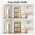 thumbnail image 3 of VIPEK X1 Expandable Clothes Rack Heavy Duty Adjustable from 2' to 3'5" with Flexible Shelves and Hanger Rods Metal Garment Racks Portable Closet Rack Clothing Racks for Hanging Clothes,Black, 3 of 7