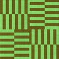 thumbnail image 1 of Ahgly Company Machine Washable Indoor Square Transitional Dark Bronze Brown Area Rugs, 4' Square, 1 of 7