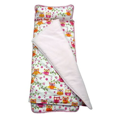 Soho Nap Mat For Toddlers Pink Owl With Pillow And Carrying