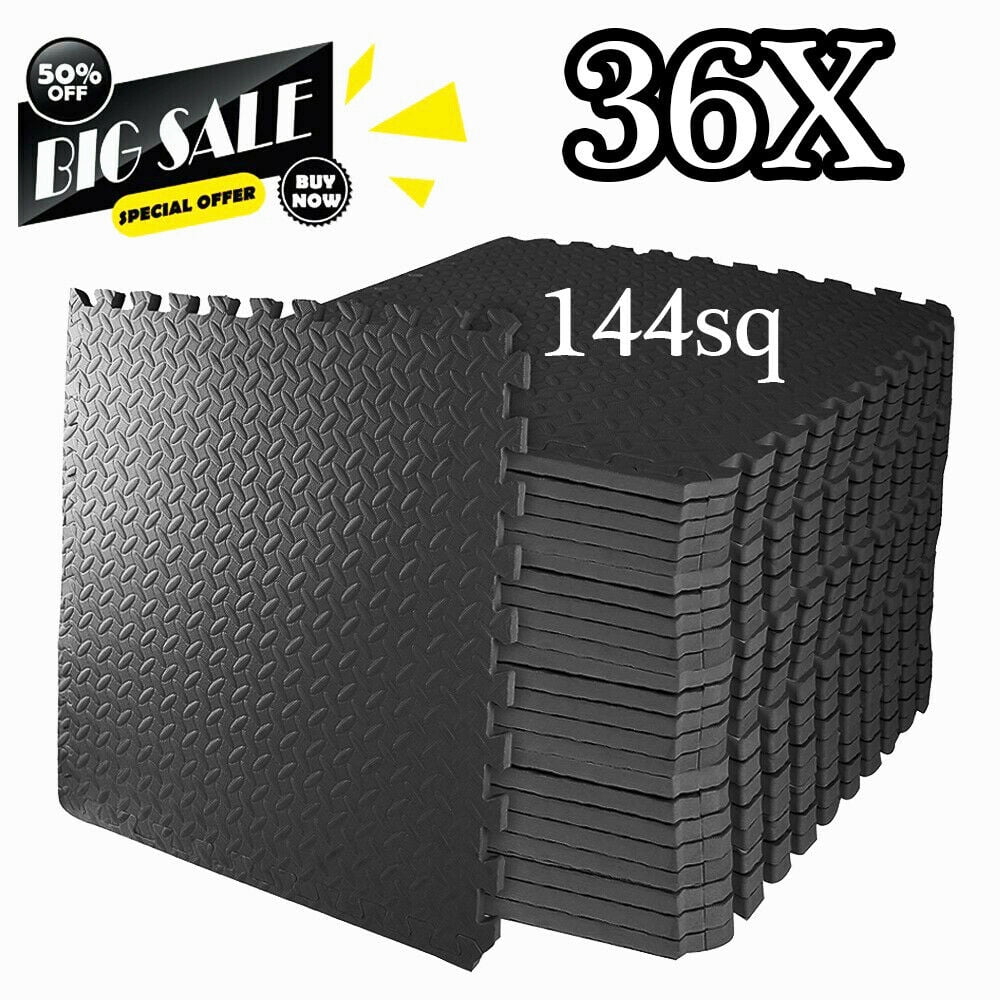 Foam rubber interlocking floor tiles image to u