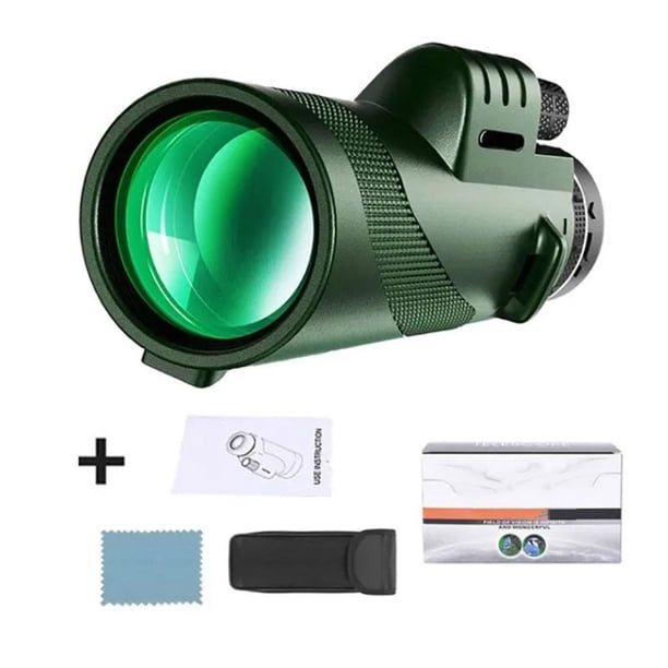 CAIROYAR Telescopio monocular HD de súper alta potencia 80X100 Prismáticos portátiles N