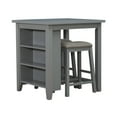 thumbnail image 2 of Brook Creek 3 Piece Counter Set in Gray, 2 of 5