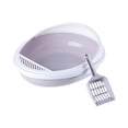 thumbnail image 3 of Bandeja de arena para gatos Sunnimix Caja de arena semicerrada desmontable Gris, 3 of 8