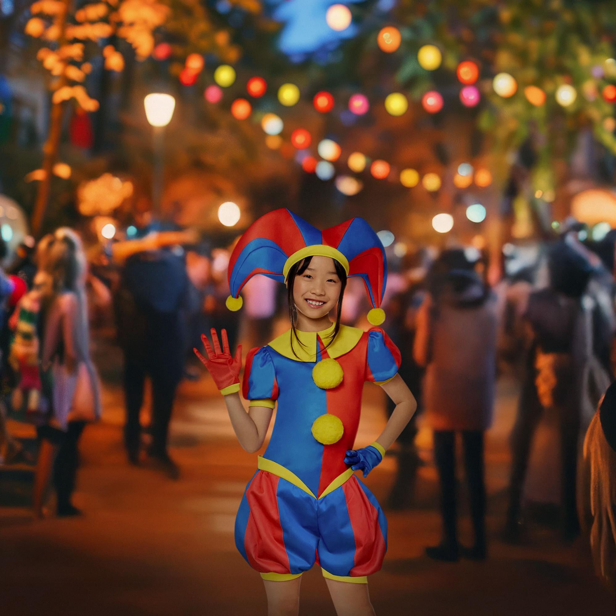 InSpirit Designs, LLC The Amazing Digital Circus Pomni Child Costume | Medium 7-8 Female