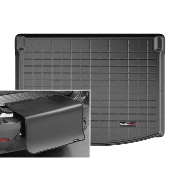 WeatherTech Cargo Trunk Liner with Bumper Protector compatible with 2021-2026 Chevrolet TrailBlazer - Behind 2nd Row w/ Bumper Protector, Black