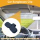 thumbnail image 2 of Clip para gafas de sol en el parasol del coche Unique Bargains, soporte magnético de cuero PU azul, 2 of 7