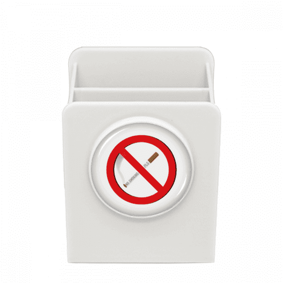 Logo No Smoking Art Deco Fashion Desk Pencil Holder Cup Pen Organizer