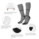 thumbnail image 3 of Balery Black And White Stripes Calcetines novedosos Calcetines deportivos Calcetines hasta la rodilla Calcetines de algodón Calcetines originales y geniales, 3 of 6
