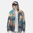thumbnail image 2 of Vsdgher Chandail à Capuchon pour Adultes à Imprimé de Cheval Blanc de Lac Forestier, Maillot Dermoprotecteur pour Hommes Femmes, Chandails de Pêche à Manches Longues avec Protection Solaire pour Course Athlétique Natation - Grand, 2 of 7