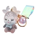 thumbnail image 2 of Keychain Pendant Luminous Hanging Ball Keyring Decoration Backpack Purse DIY Key Chain Bag Key Chain Handcraft Fashion Stylish Decor Pink, 2 of 9