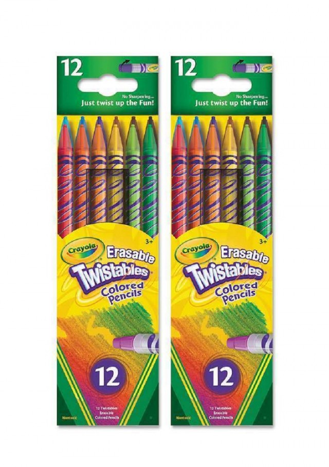 Crayola 12 ct Erasable Twistables Colored Pencils
