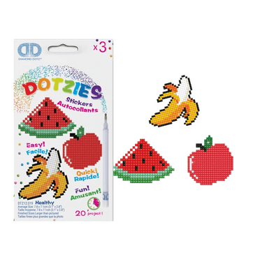 Diamond Dotz HEALTHY Diamond Painting Kits for Kids - Diamond Art Kits a Relaxing Creative Craft Kit with Dotz Gems