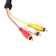 thumbnail image 5 of Cable adaptador convertidor de audio y vídeo HDMI macho a 3 RCA AV de 1,5 m y 1,5 pies HD 1080P, 5 of 10
