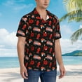 thumbnail image 3 of Pofeuu Fire Fighting Print Hawaiian Shirt for Men Sleeves Casual Button Down Summer Beach Dress Shirts T-Shirts,3X-Large, 3 of 7