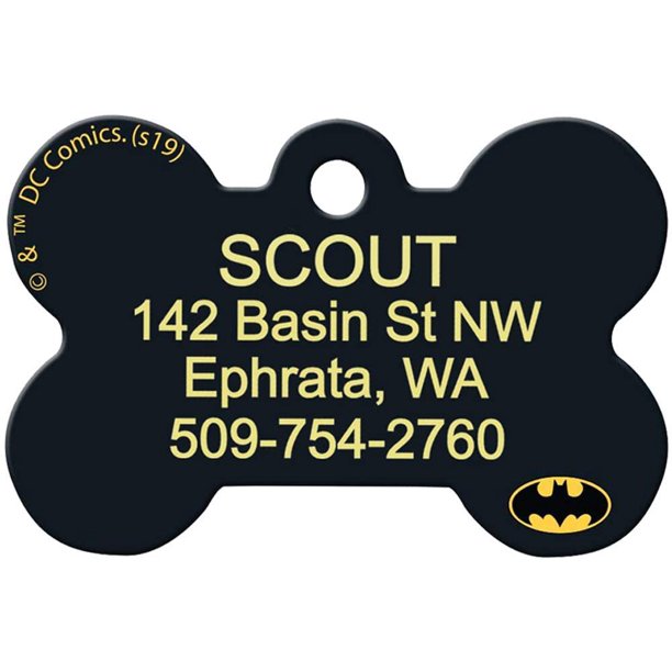 Batman dog hot sale tags for pets