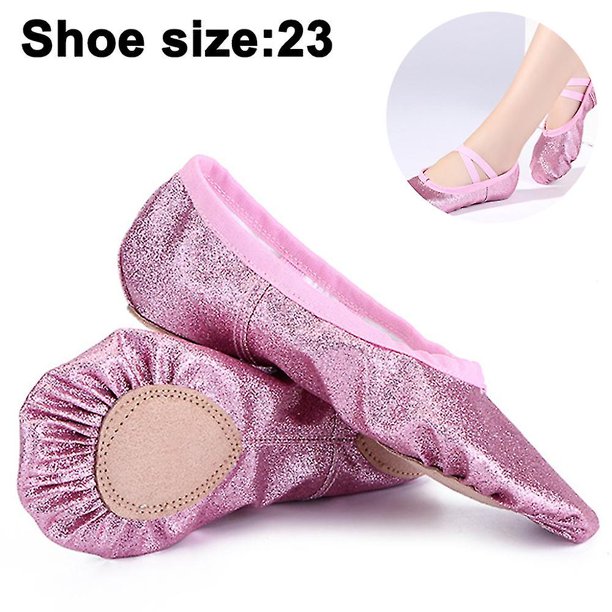 Zapatos de punta de ballet, zapatos de bailarina con cinta para niñas y mujeres con almohadillas para los dedos