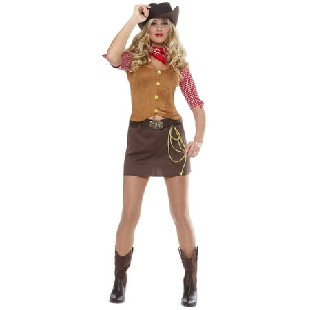 Gunslinger Women's Sexy Cowgirl Costume - Size