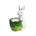 thumbnail image 2 of Easter Bunny Flameless Candle, Easter Real Wax Carved, Scented Bunny Shape Flameless Candle Set for Home Living Room Bedroom Party Decoration Centerpiece Table Home Decor (White), 2 of 6