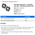 thumbnail image 2 of Rear Wheel Bearing Set - Compatible with 2003 - 2006 Mercedes-Benz E500 2004 2005, 2 of 2