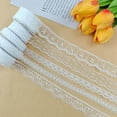 thumbnail image 3 of Eyelet Lace Trim Cotton White Lace Ribbon Embroidery Trim for Sewing Craft Fabric for Home Decor Supply,Width 1.18 inch, 3 of 5