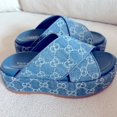 thumbnail image 1 of Gu-cci Angelina Sandale en denim GG, 1 of 4