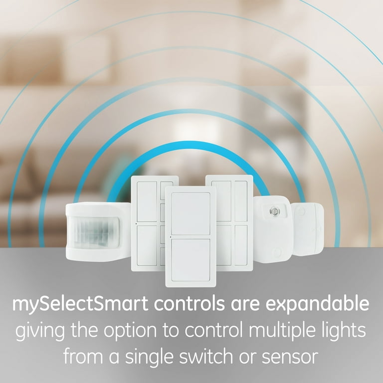 GE mySelectSmart Wireless Remote Lighting Control, White