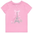 thumbnail image 4 of BTween Girls 4 Piece Tops Fashionable Short Sleeve T-Shirt Casual Daily Shirt for Kids Assorted Colors, 4 of 7