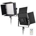 thumbnail image 3 of LED 60W BI Fotografía Panel de color de Luz LED LED 1024 PCS BEADS LED 3200K-5600K DIMBILE CON METAL BARNDOORS ROTOTO CONTROLOR, 3 of 7