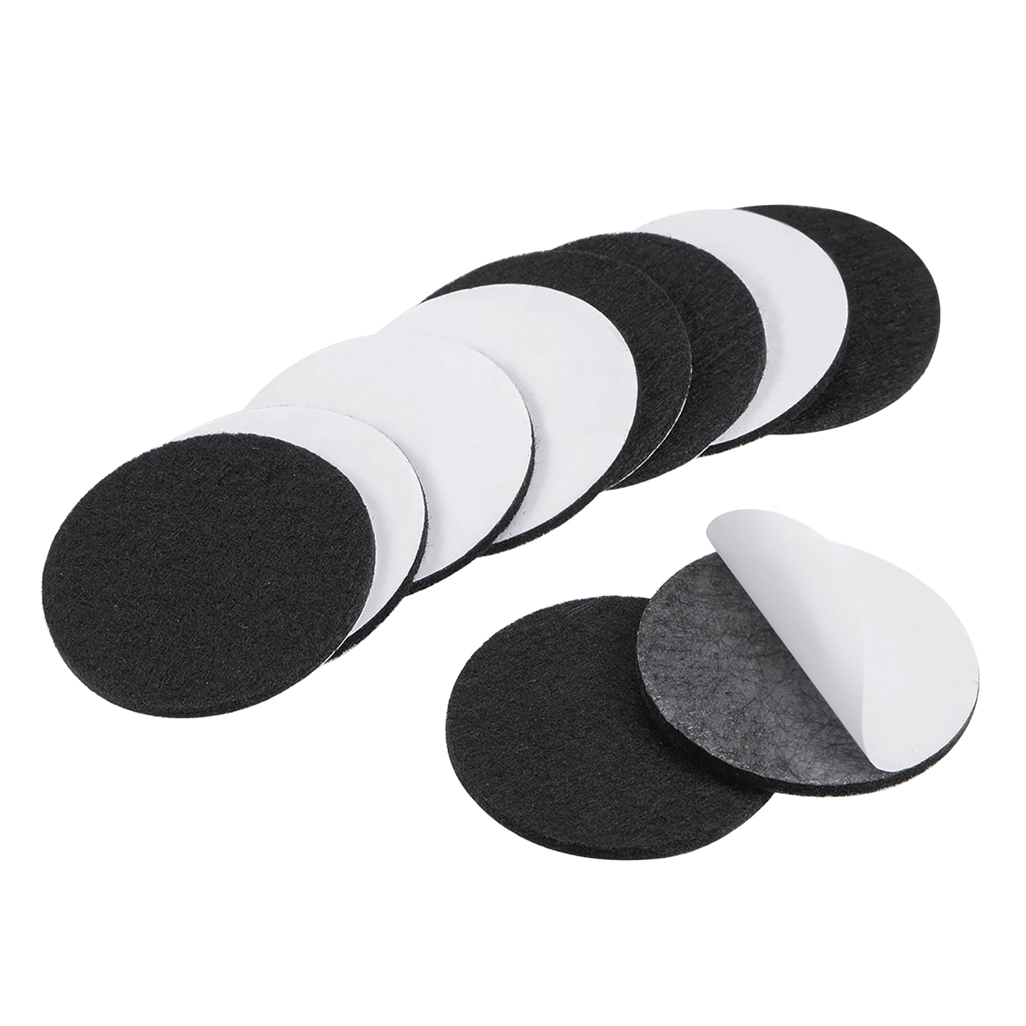 Furniture Pads, Adhesive Felt Pads 50mm Diameter 3mm Thick Round Black
