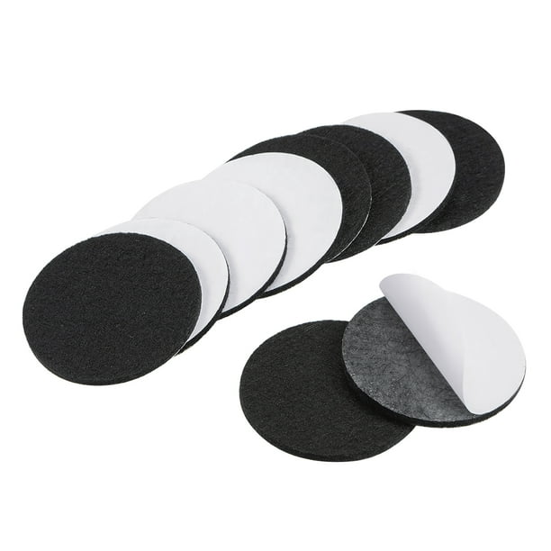 Furniture Pads, Adhesive Felt Pads 50mm Diameter 3mm Thick Round Black