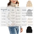 thumbnail image 3 of Hduncf Girls Quilted Puffer Vest, Warm Sleeveless Winter Jacket with Fleece Lining, Casual Outdoor Outerwear for Kids Beige 3-4 Years, 3 of 9