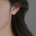 thumbnail image 3 of Solid 925 Sterling Silver Bow Stud Earrings for Women Teens Ribbon Stud Earrings Bowknot, 3 of 6