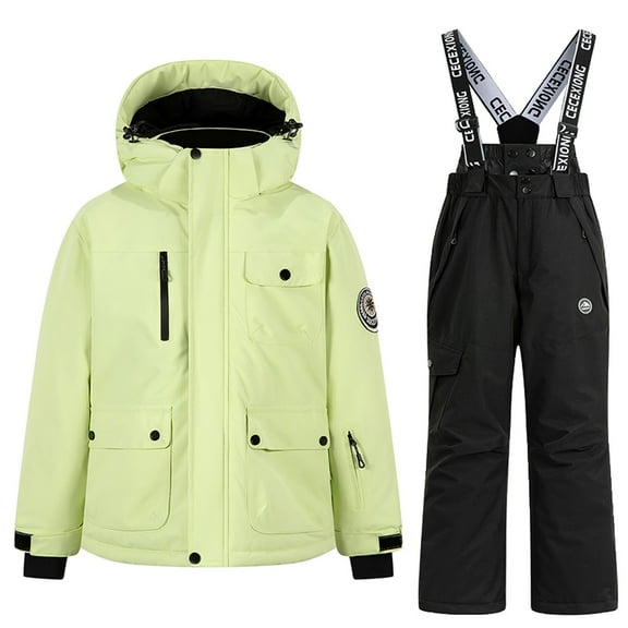 Riecok Infant Snowsuit for Boys Girls Waterproof Jackets and Snow Bib Pants Winter Outdoor Snowboarding Ski Suits