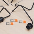 thumbnail image 4 of HINTRMENT 50 Pcs Clips à Ressort Orange pour Éclairage Encastré Chambres, 4 of 6