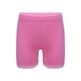 thumbnail image 4 of TiaoBug Kids Girls 6 Pack Cotton Lace Shorts Dance Gymnastics Yoga Athletic Bike Shorts Safety Shorts Black&White&Grey&Pink&Hot Pink&Nude 160, 4 of 7