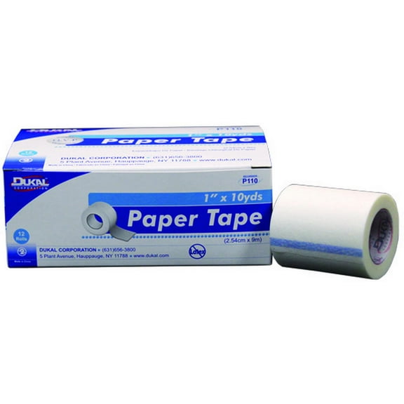Dukal Paper Tape, 2"x10yd, Non-Sterile, 6rl/bx 12bx/cs (pack Of 12)