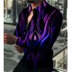 thumbnail image 1 of Camisas hawaianas de manga larga para hombre, camisas de playa con estampado geométrico gráfico 3D, camisas de moda para hombre, blusas de moda coreana, 1 of 6