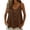 ❧353-Coffee, variant on Women's Casual Loose Fashion Linen Halter Tie V-Neck Pullover Top - Boho Tank for Summer and Beach, Pants for Women