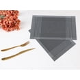 thumbnail image 6 of Unique Bargains Placemats Set of 8 for Dining Table Indoor Decor Kitchen Mat Gray, 6 of 7