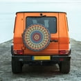 thumbnail image 6 of Pofeuu Round Mandala Print Spare Tire Wheel Cover for Car Truck SUV Camper Universal Fit Spare Tire Cover RV Spare Tire Covers-15 inch, 6 of 6
